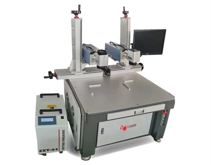 Marcador laser UV de cabeça dupla