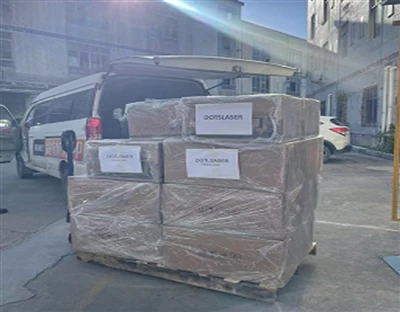 Entrega em máquina laser portátil